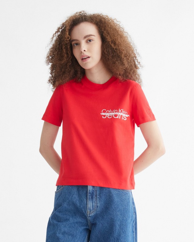 Winter White Graphic Logo T-Shirt