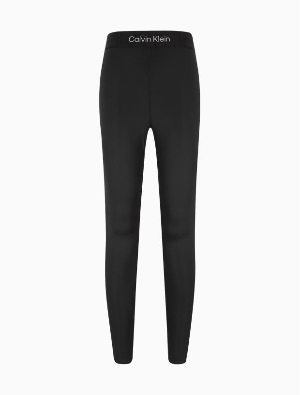 Calvin Klein 22 autumn and winter new ladies LOGO jacquard elastic waist fitness yoga leggings 4WF2L615